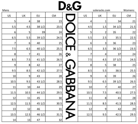 dolce gabbana jeans size chart